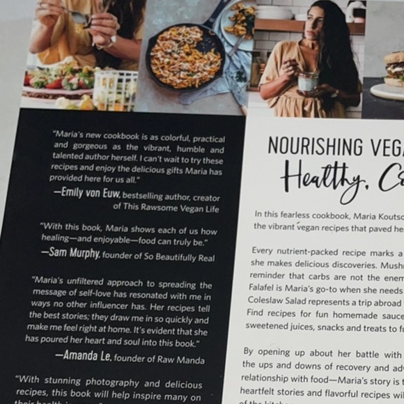 Mindful Vegan Meals Food is Your Friend Maria Koutsogiannis Paperback Cookbook - Picture 9 of 12